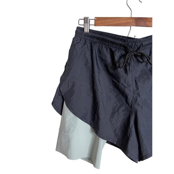 Hermanos Koumori 2-in-1 Running Shorts Black Green Lightweight Athletic Mens L - Picture 4 of 14